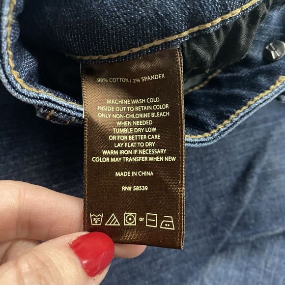 Kut From The Kloth Katy Boyfriend Denim Blue Jeans Dark Wash Stretch Size 14 - Picture 6 of 10